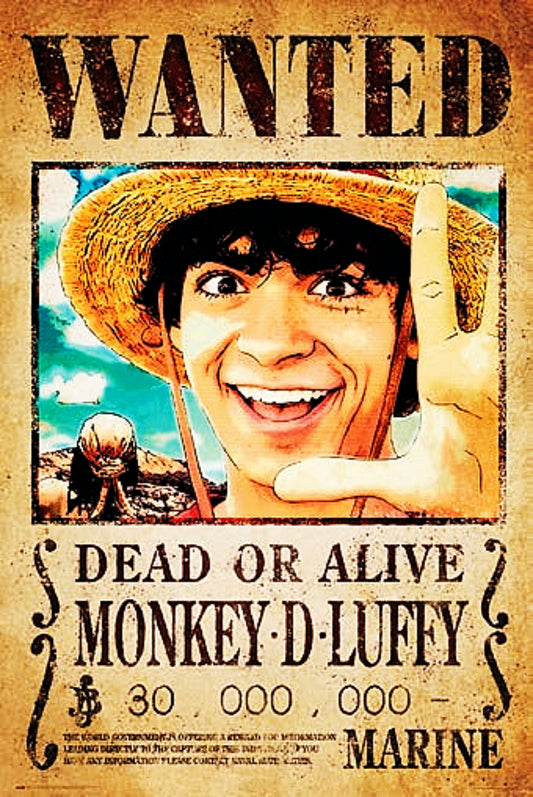 GPE5779P	ONE PIECE NETFLIX - WANTED MONKEY D. LUFFY