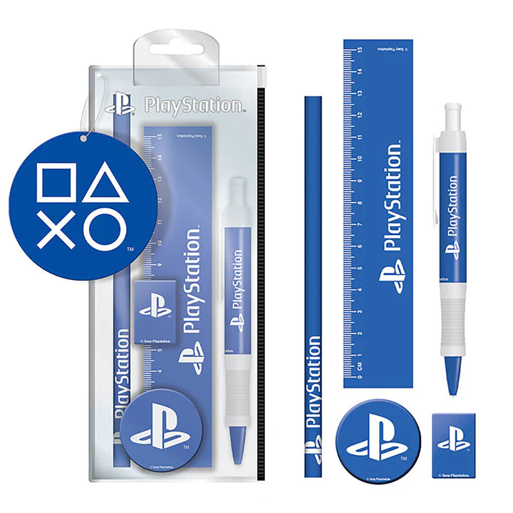 SR74024 Playstation (Classic White and Blue) Stationery Set