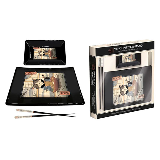 GP85783 Large and Small Suhi Trays And Chopsticks Set