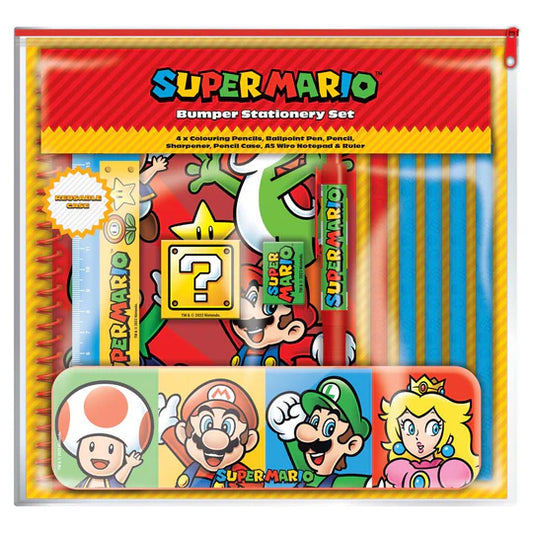 SR74118 Bumper Stationery Set SUPER MARIO (Core Colour Block)